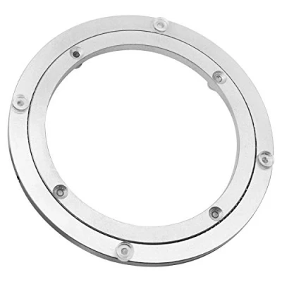 Image of Aluminium Alloy Turntable Bearing, Heavy Duty Swivel Lazy Susan Rotating Bearing Round Dining Table Smooth Plate Hardware for Table, 8&#039;&#039;