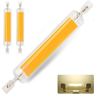 Image of MZIEIU R7S LED 78mm Dimmable Bulb,10W COB Double Ended Reflector Linear Lamp Replacement 100W Halogen Bulb, Natural White 4500K, 1000LM No Flicker,360Beam Angle,2 Pack