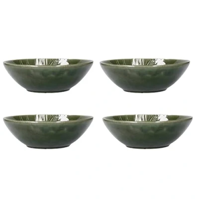 Image of Mikasa Jardin 4pc Stoneware Pasta Bowl Set, 20cm, Gift Boxed