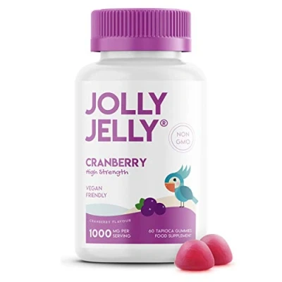 Image of Cranberry Gummies 1000mg High Strength Supplement Not Capsules or Tablets Flavour Kosher, Halal 60 Vegan Gummies.