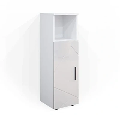 Image of Vicco Midi cabinet Irma, White High Gloss, 30 x 95 cm