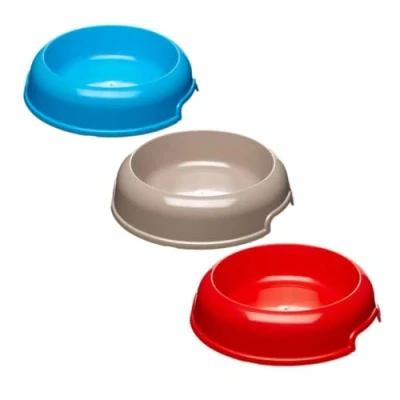 Image of Ferplast Party Eco Sustainable Dog Bowl &amp; Cat Bowl, Non Slip, Travel Friendly, Made with Recycled Plastic, Extra Small (0,3 L)