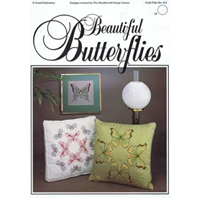 Image of Beautiful Butterflies Embroidery Pattern Including Iron Ons