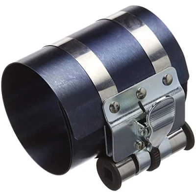 Image of Dunnet Tools Piston Ring Compressor 75 175 X 100mm Stainless Steel Clamp Car Motorbike Repair Diy Professional Mechanics Tool Motorcycle Engine Set