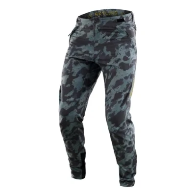 Image of Troy Lee Designs Skyline Digi Camo Youth MTB Mountain Bike Pants Spruce 28 USA