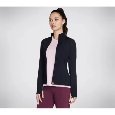 Image of Skechers Womens Gowalk Jacket, Bold Black, S UK
