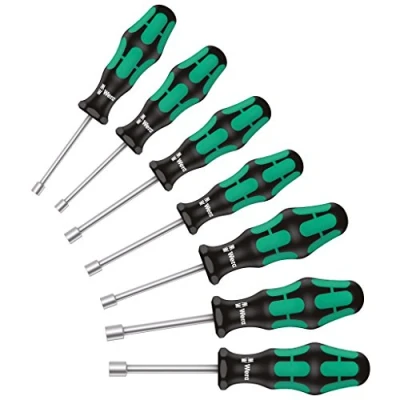 Image of Wera 395 HO/7 SM Kraftform Hollow Shaft Nutspinner set, 7pc, 05029510001
