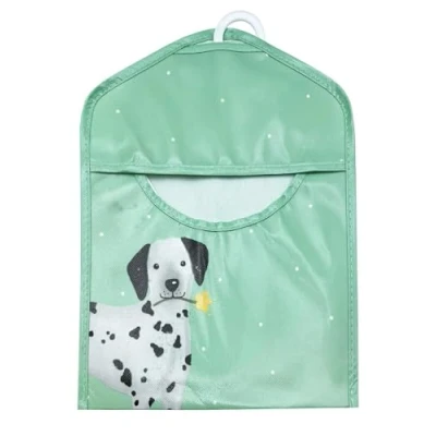 Image of PaulStore Hanging PEG Bag Hanger Dog Strong Clothes Laundry Washing LINE PEGS Holder 35CM (Dog Mint)