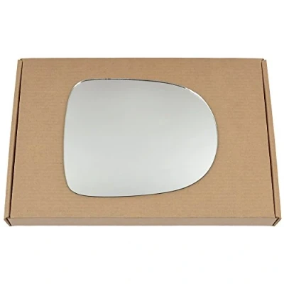 Image of Less4spares Wing Mirror Glass Right Compatible with Renault Clio 2009 2012 STICK ON Driver Off Side Convex