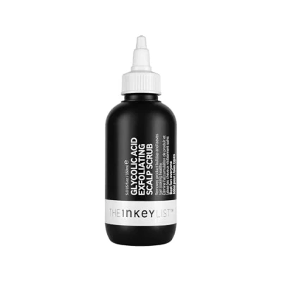 Image of The Inkey List 7% Glycolic Acid Exfoliating Scalp Scrub 150ml Removes Product Build Up Hair Growth Fragrance Free Suitable For All Types