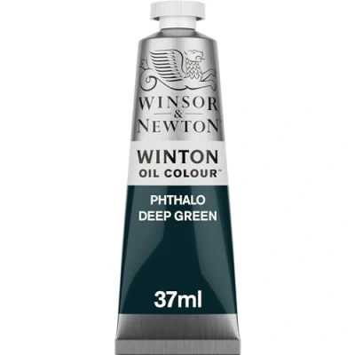 Image of Winsor &amp; Newton Oil Paint, Phthalo Deep Green, 37 ml (Pack of 1)