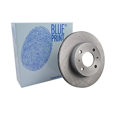 Image of 5171225010, 5171225011, 5171225060, 5171225061 Brake disc BLUE PRINT ADG04350 Front Axle 241mm 19mm 4 Hole 100mm internally vented Coated