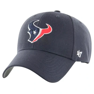 Image of 47 NFL Houston Texans MVP Unisex Baseball Cap, Adjustable Hook &amp; Loop Strap, Team Logo, Colour Navy Blue
