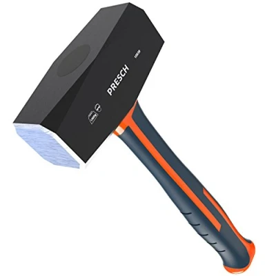 Image of Presch Club Hammer 1500g Lump Fibreglass Handle Small, Mini Sledge for Bolsters Chisel Drilling Heavy Head