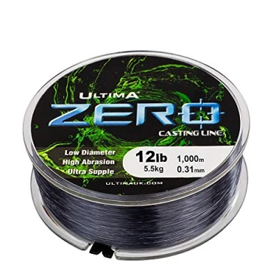 Image of Ultima Zero Extreme Range Casting Carp Fishing Mainline Gunsmoke, 0.30 mm 12.0 lb