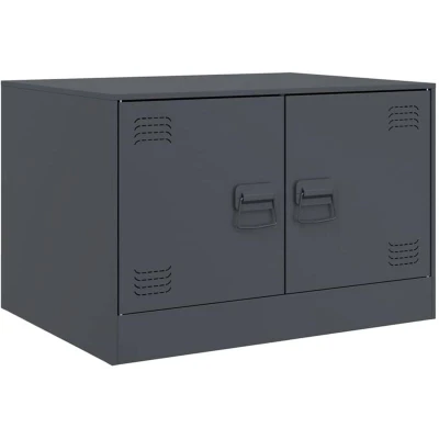 Image of vidaXL Coffee Table Anthracite 67x50x44 cm Steel