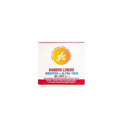Image of glo Organic Bamboo Liners for Light Incontinence and Sensitive Bladder, Ultra Thin Biodegradable (16 Count)