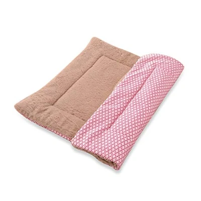 Image of PETCUTE Dog Bed Mat,Fluffy Fleece Pet Blankets,Soft Warm Crate Mat,Washable Puppy Mat,Reversible Mattress Cat Cushion Mat for Small Kitten,S 60x40x5cm Gray