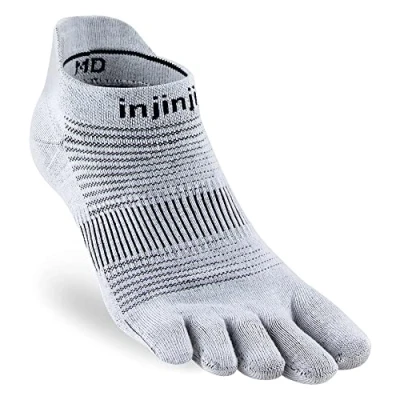 Image of Injinji Run Lightweight No Show Unisex Toe Socks L
