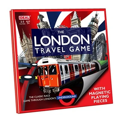 Image of IDEAL The London Board game Travel Edition: Classic race through London&#039;s Underground! Games For 2 6 Players Ages 7+, Nylon/a