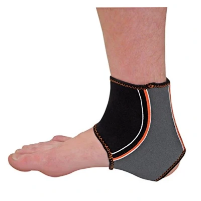 Image of Aidapt Medium Elasticated Compression Rehabilitation Ankle Support Brace for Plantar Fasciitis, Tendonitis, Ligament Damage and Muscle Injury. Aid Men Women