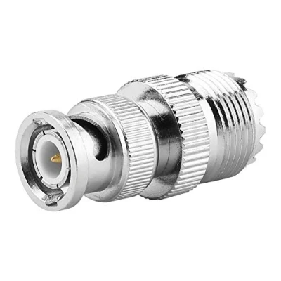 Image of SEAFRONT 2pcs BNC Male Plug to UHF SO239 PL 259 Female Jack RF Type Coaxial Adapter Cable Extension Adapter,Compatible for Tektronix Receiver, Agilent, R&amp;S