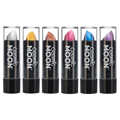 Image of metallic Lipstick by Cosmic Moon Set of 6 colours For mesmerising lips