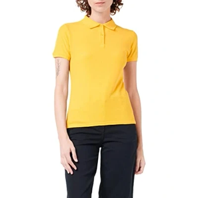 Image of Fruit of the Loom SS092M, Polo Woman, Yellow (Sunflower Yellow), L