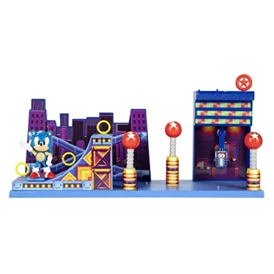 Image of Sonic The Hedgehog Studiopolis Zone Playset, Interactive Playset include 2.5 / 6cm Action Figure