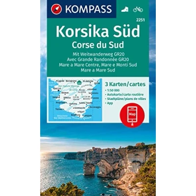 Image of 2251 KORSIKA SUD CORSE DU SUD: inklusive Karte zur offline Verwendung in der KOMPASS App. Fahrradfahren.