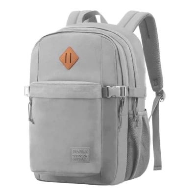 Image of SUPACOOL Casual Backpack for Men and Women, School Boys, Girls Kids, Laptop Compartmen(Light Grey)