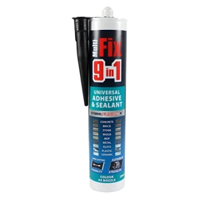 Image of 3x TIMCO 9 In 1 Universal Adhesive &amp; Sealant Black 247146