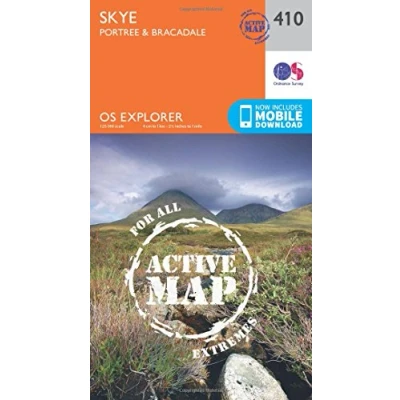 Image of Explorer Active 410 Skye Portree &amp; Bracadale Map With Digital Version