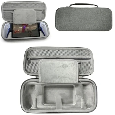 Image of VIMAZ Carrying Case Compatible with PS5 Portal,Portable Hard Compatible,Hard Protective Case,Protective for Safe Storage of Protective,Carrying Shockproof Portal (Grey)