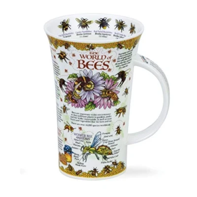 Image of Dunoon Fine Bone China Mug Glencoe Shape World of Bees