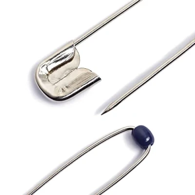 Image of Prym Safety Pins, Steel, Silver, 34mm