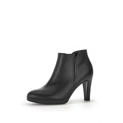 Image of Gabor Women Ankle Boots, Ladies Boots,Low Boots,Half Boots,Bootie,Ankle high,Zipper,Black (Schwarz) / 27,40.5 EU 7 UK