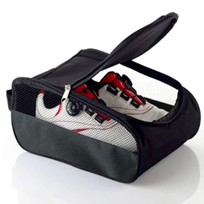Image of Getfitsoo Golf Shoe Bag, Gray Shoes Bags Men/Women Outdoor Zippered Carrier with Ventilation Sport Bag Travel （Grey）