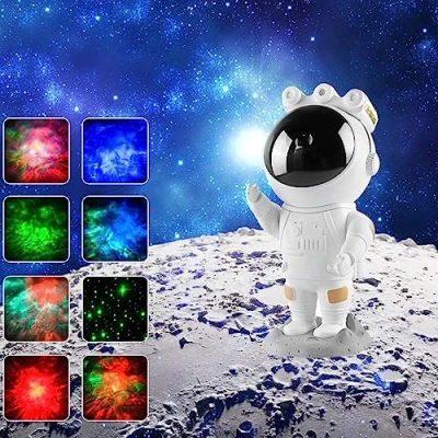 Image of Galaxy Projector Astronaut Star Starry Night Light with Nebula, Timer and Remote Control Bedroom Decor Aesthetics Ceiling Projector, Christmas, Birthday Gifts