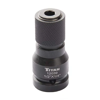 Image of Titan 12039 1/2&quot; Drive to 1/4&quot; Hex Quick Change Adapter