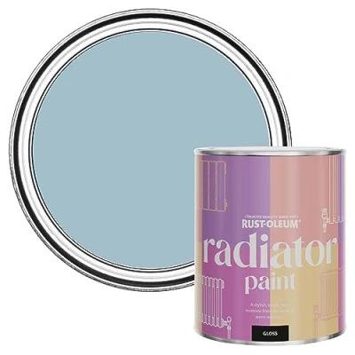 Image of Rust Oleum Blue Heat Resistant Radiator Paint in Gloss Finish Nan&#039;s Best China 750ml