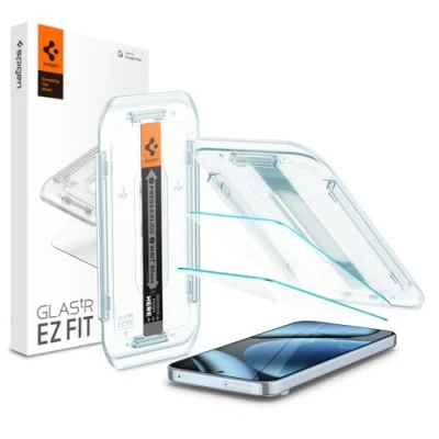 Image of Spigen EZ Fit Tempered Glass Clear Screen Protector Google Pixel 9/9 Pro 2 Pack