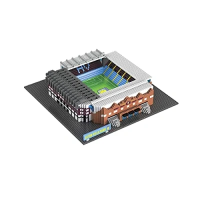 Image of FOCO Official Aston Villa FC BRXLZ Bricks Park Football Stadium Toy Model
