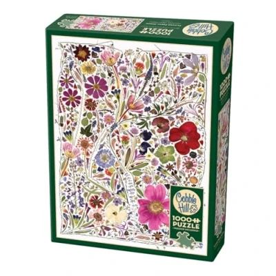 Image of Cobble Hill 1000 Piece Puzzle Flower Press: Spring Sample Poster Included