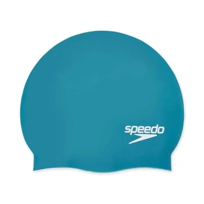 Image of Speedo Unisex Adult Swim Cap Silicone Elastomeric, Ocean Depths