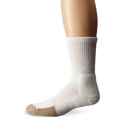 Image of thorlos Unisex TX Max Cushion Tennis Crew Socks, White, Large
