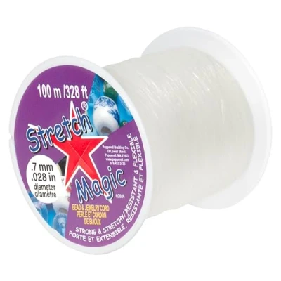 Image of Pepperell SMF10001 Stretch Magic Bead and Jewelry Cord .7 mmX100m Clear