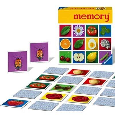 Image of Ravensburger Classic Memory Game Matching Picture Snap Pairs For Kids Age 6 Years Up