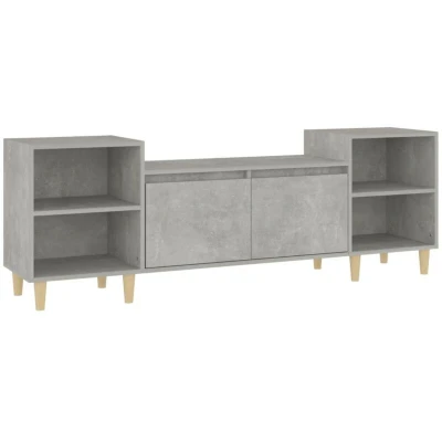 Image of vidaXL TV Cabinet Concrete Grey 160x35x55 cm Engineered Wood