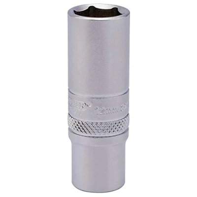 Image of Draper 6 Point Deep Socket, 1/4&quot; Sq. Dr., 12mm